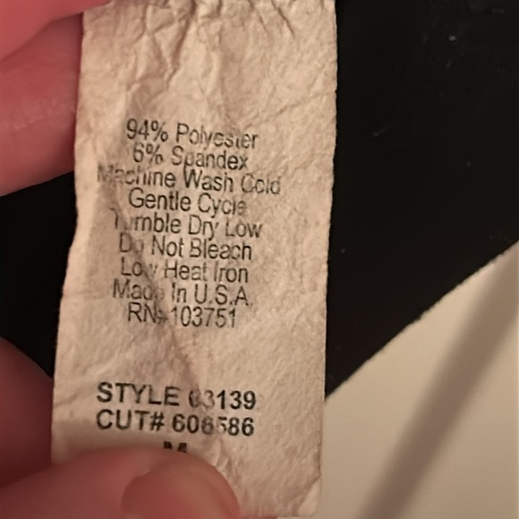 Coin Black Sleeveless Top with silver shoulder details, size M - Picture 5 of 7